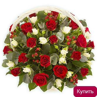 Корзина цветов в Красноярске