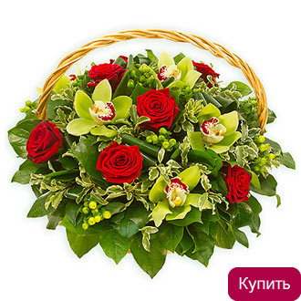 Корзины цветов в Красноярске