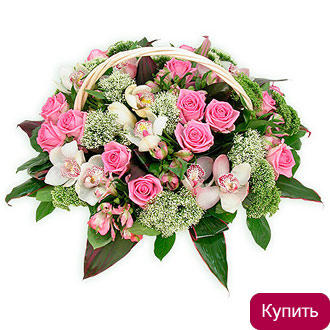 Цветочная корзина Нежные чувства